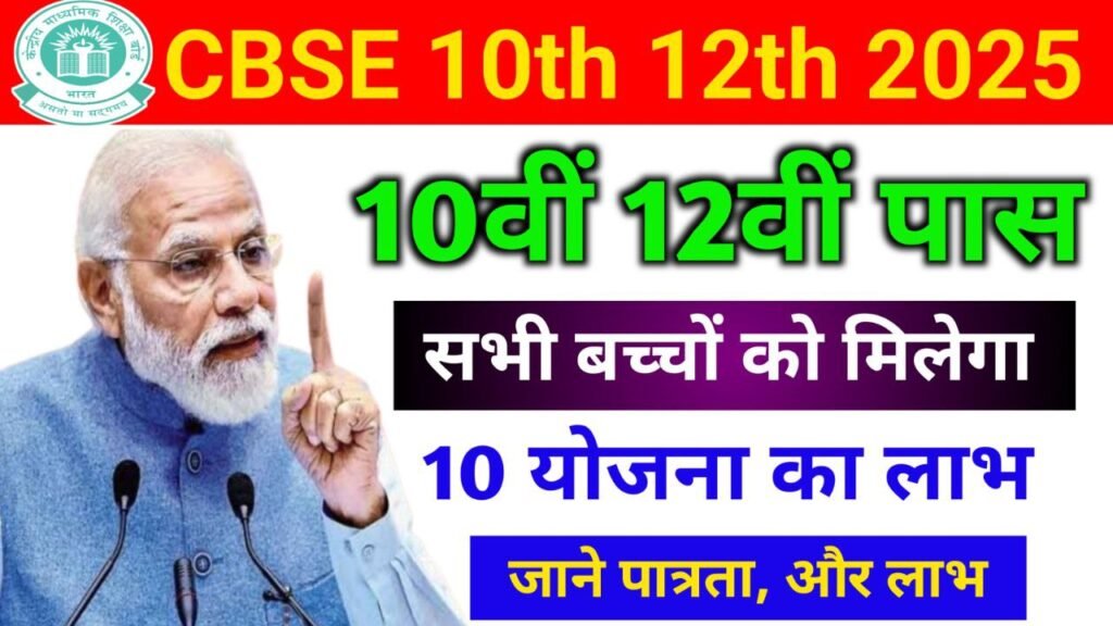 CBSE 10th 12th Scholarship 2025